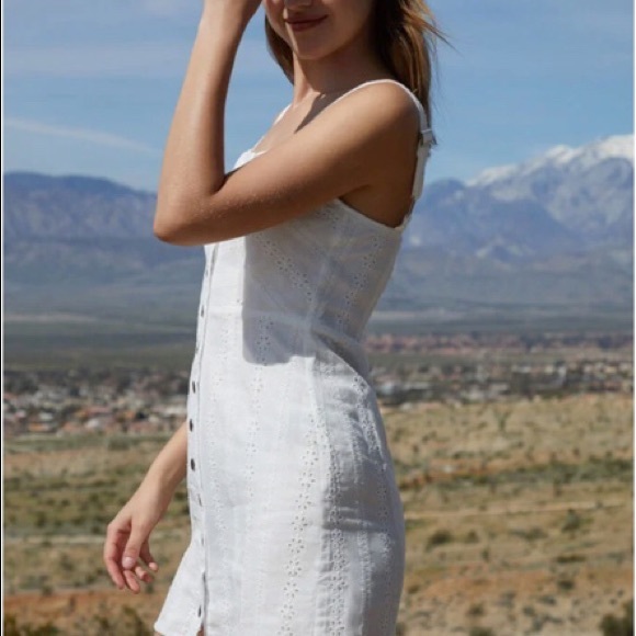 Lottie Moss Snap Front Eyelet Dress - Picture 2 of 3